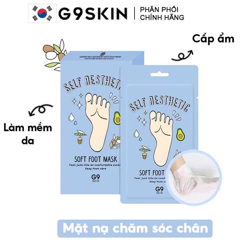 Mặt Nạ Chăm Sóc Da Chân Cho Đôi Chân Mềm Mại G9Skin Self Aesthetic Soft Foot Mask