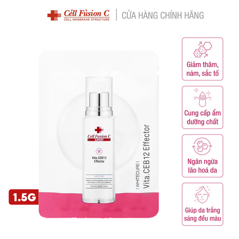 [Sample 1.5g] Tinh Chất Dưỡng Trắng Và Đều Màu Da Cell Fusion C Vita CEB12 Effector