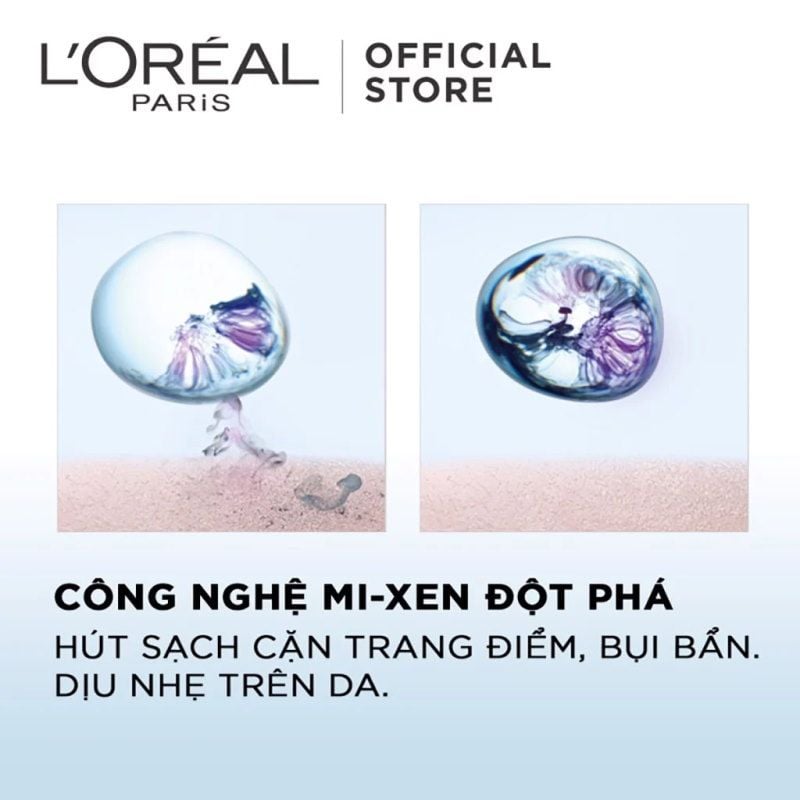 [30ml - 95ml] Nước Tẩy Trang Làm Sạch Tươi Mát 3 In 1 Cho Da Dầu L'Oreal Micellar Water Refreshing Even For Sensitive Skin