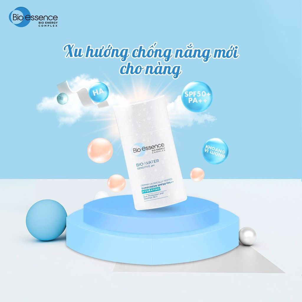 Kem Chống Nắng Dưỡng Ẩm Bio-essence Bio-Water Sunscreen SPF 50+/PA +++ 40ml