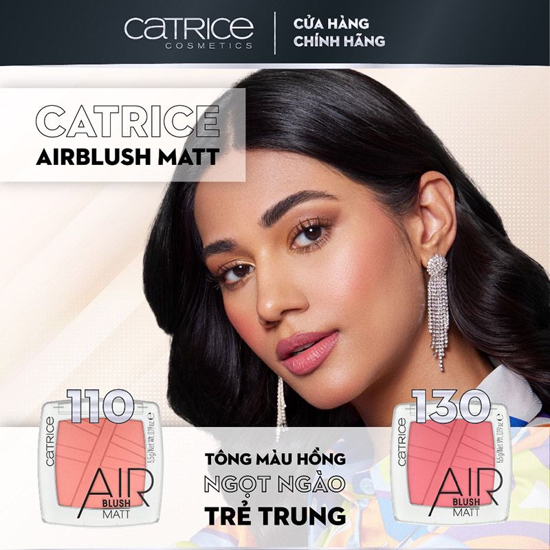 Phấn Má Hồng Mịn Lì, Lên Màu Chuẩn Catrice AirBlush 5.5g