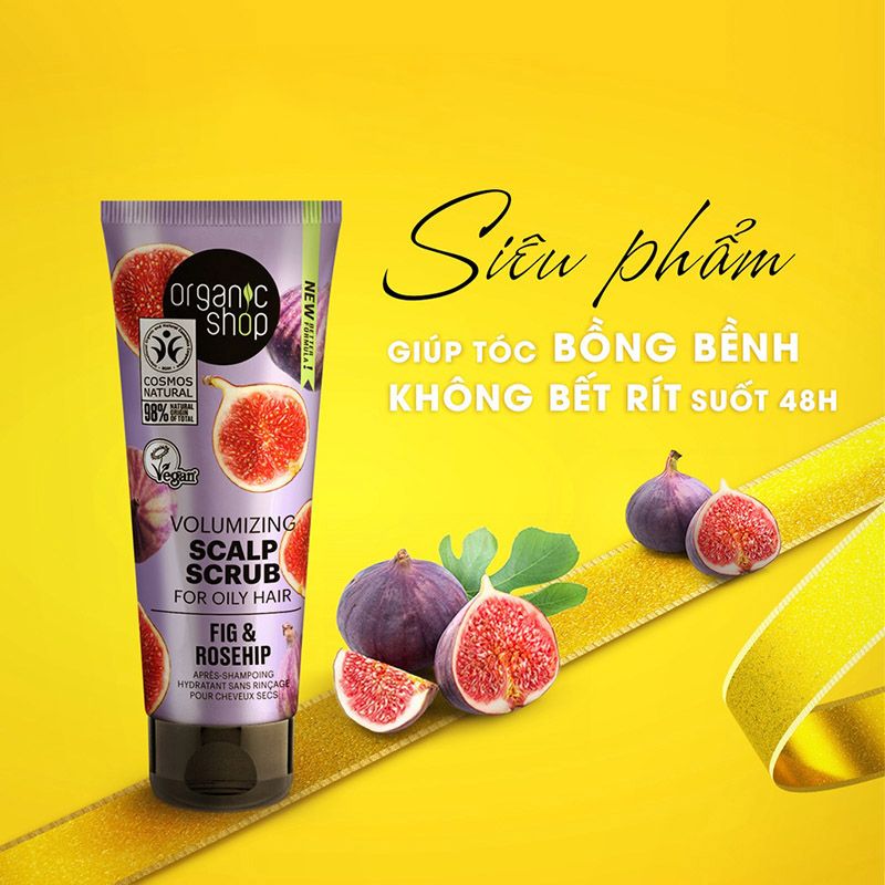 Bộ Sản Phẩm Chăm Sóc Tóc Gội Xả & Tẩy Tế Bào Chết Da Đầu Ngăn Rụng Tóc, Phục Hồi Hư Tổn, Dưỡng Ẩm Chuyên Sâu Organic Shop