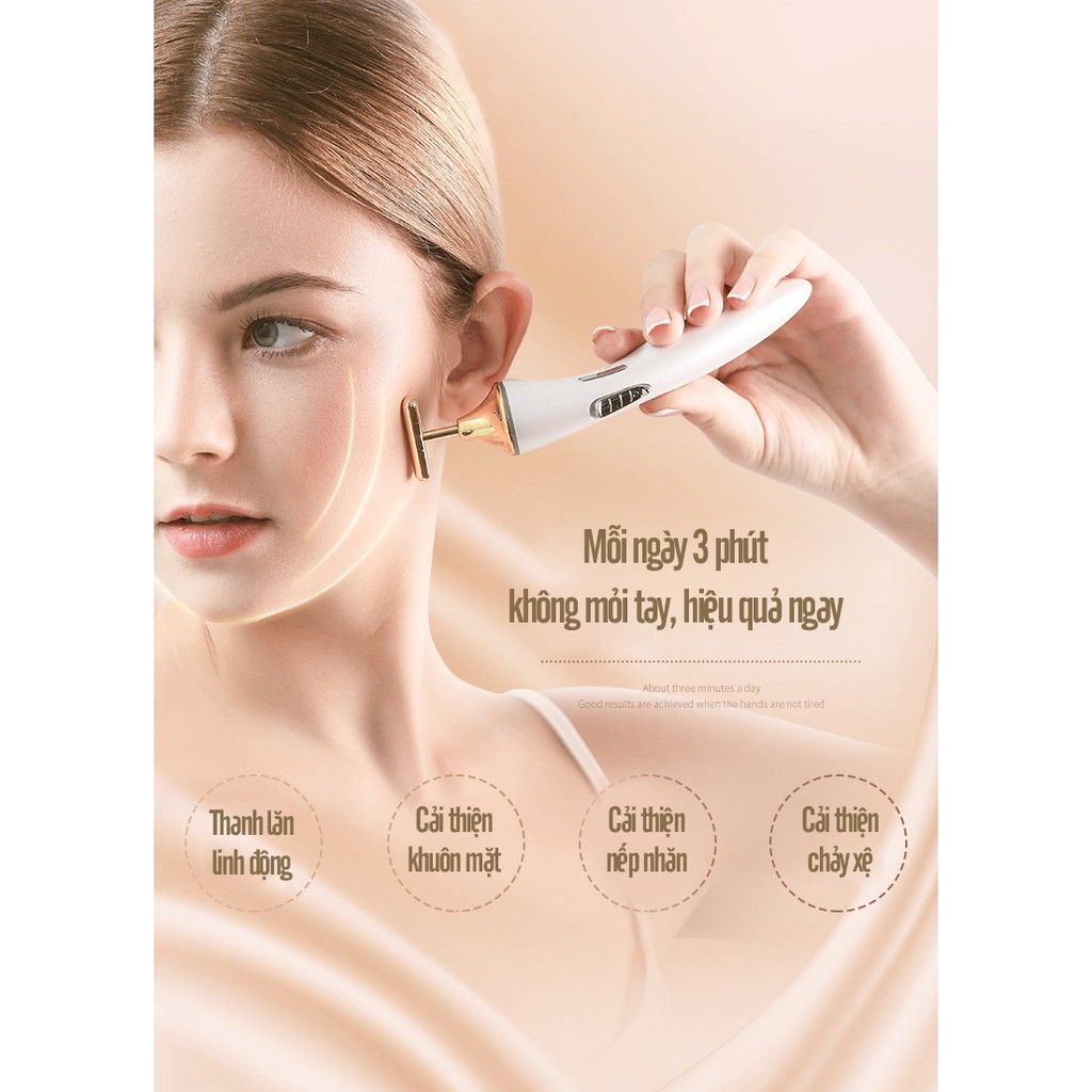 Máy Massage Nâng Cơ Mặt, Tạo Hình V-line K.Skin Face Lifting Bar White KD9060