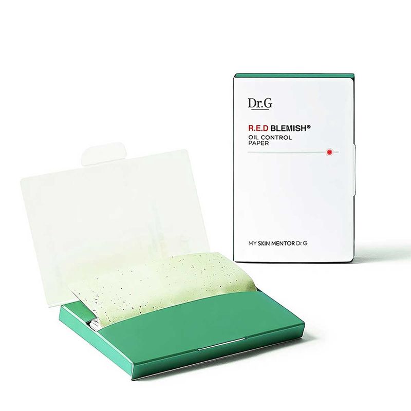 [70 tờ] Giấy Thấm Dầu Kiểm Soát Dầu Nhờn Dành Cho Da Nhạy Cảm Dr.G R.E.D Blemish Oil Control Paper