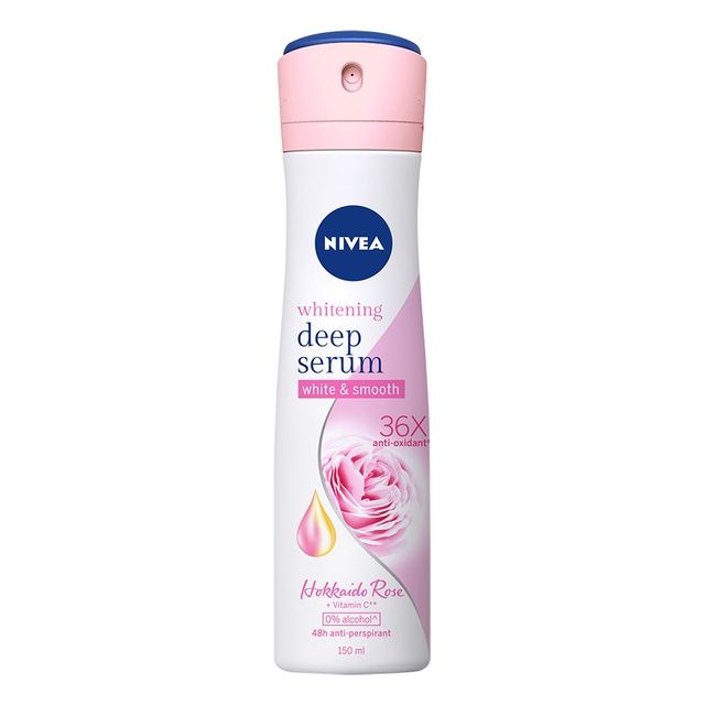 Xịt Ngăn Mùi Serum Dưỡng Trắng Da Nivea Brightening Deep Serum 48H Anti-Perspirant 150ml