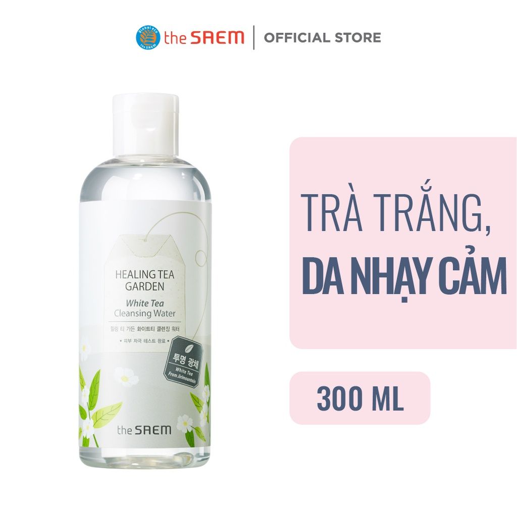 Nước Tẩy Trang Chiết Xuất Từ Các Loại Lá Trà The Saem Healing Tea Garden Cleansing Water 300ml