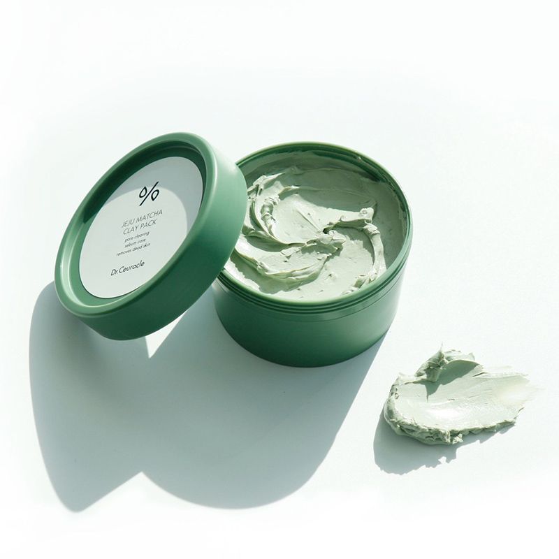 Mặt Nạ Đất Sét Trà Xanh Thu Nhỏ Lỗ Chân Lông, Cho Da Dầu Mụn, Mụn Đầu Đen Dr.Ceuracle Jeju Matcha Clay Pack 115g