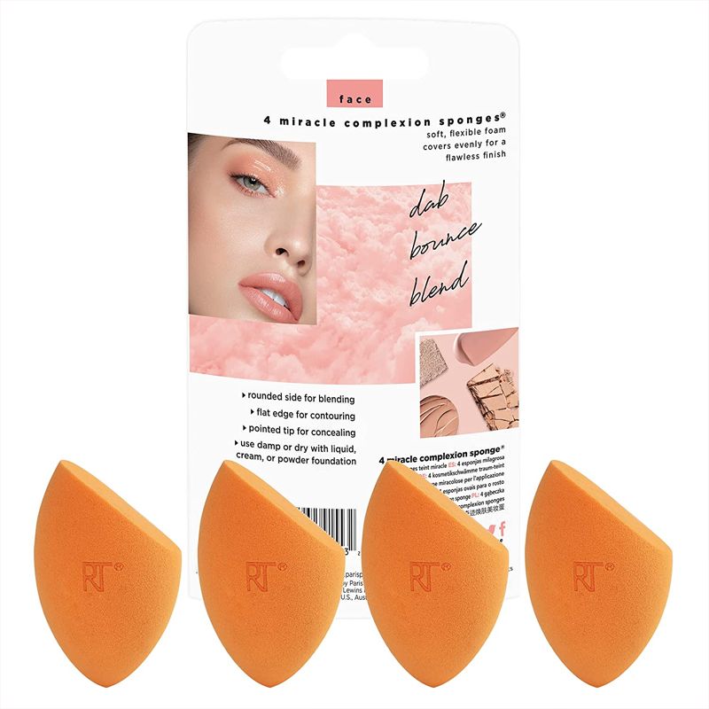 Set 4 Bông Mút Trang Điểm Nền Chuyên Nghiệp Real Techniques 4 Pack Miracle Complexion Sponges