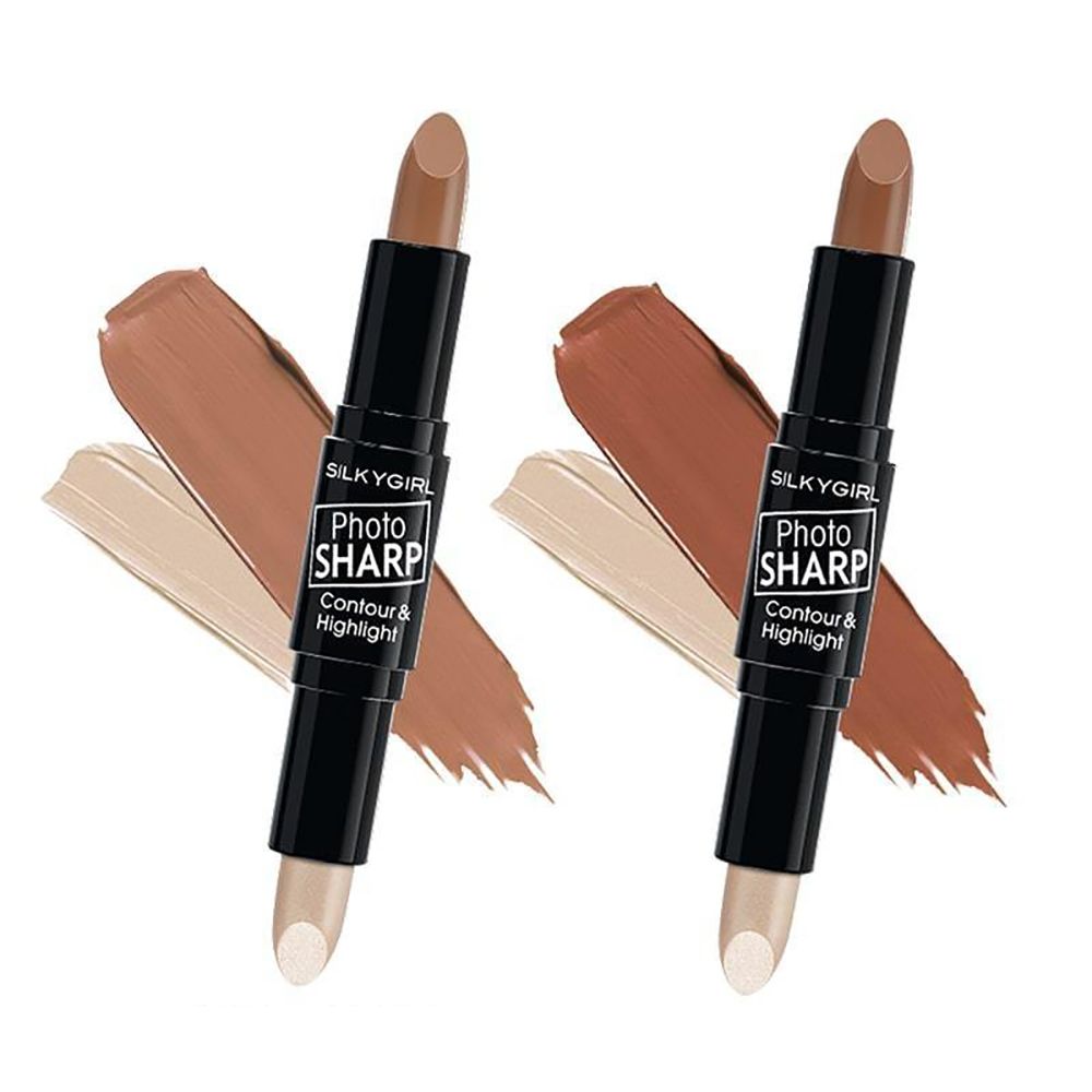 Thỏi Tạo Khối Và Highlight Đa Năng Silkygirl Photo Sharp Contour & Highlight 8g