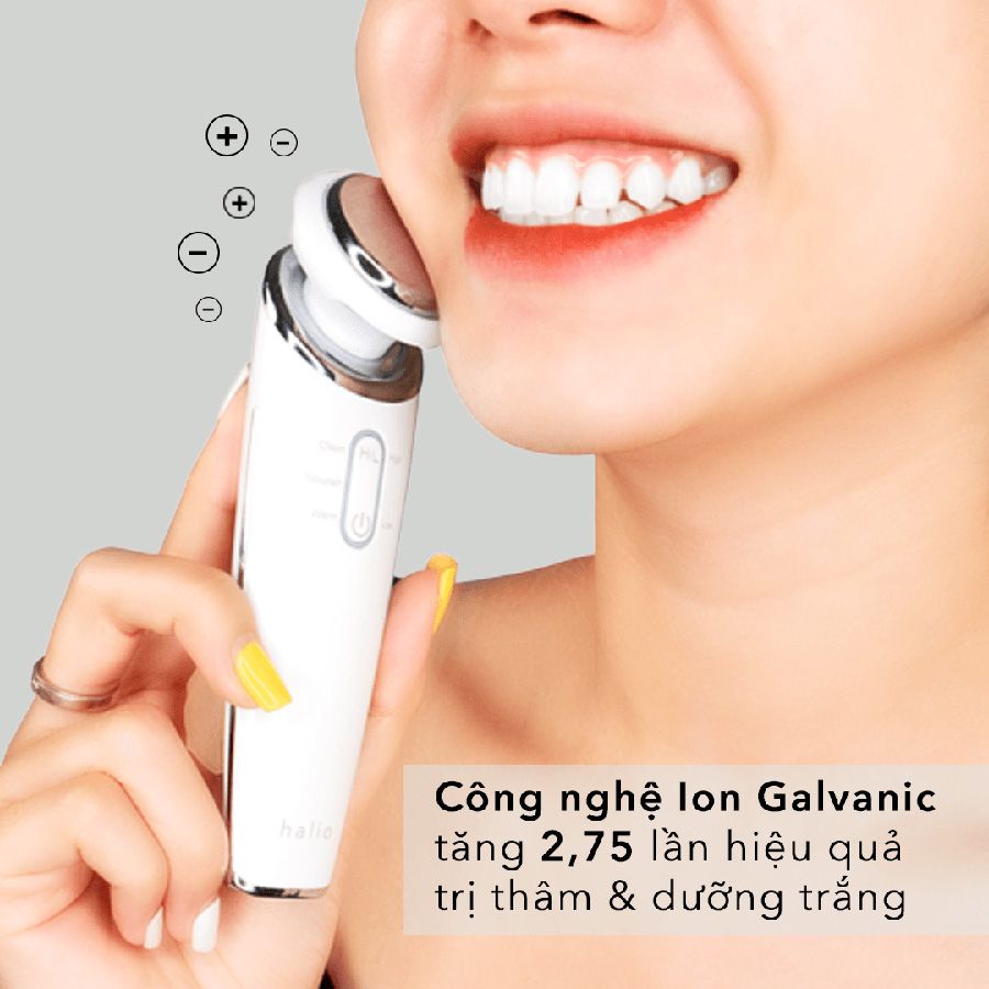 Máy Đẩy Tinh Chất Dưỡng Trắng Halio Ion Cleansing & Moisturizing Beauty Device