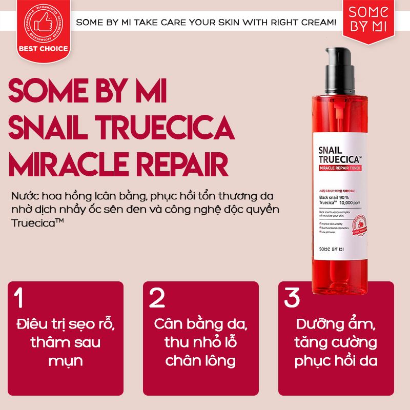 [4 Items] Bộ Dưỡng Phục Hồi, Tái Tạo Da Ốc Sên Some By Mi Snail Truecica Miracle Repair Starter Kit