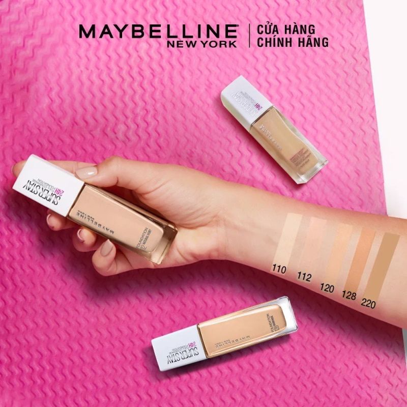 Kem Nền Che Phủ Hoàn Hảo, Bền Màu Lâu Trôi Maybelline Super Stay 30H Active Wear Foundation 30ml