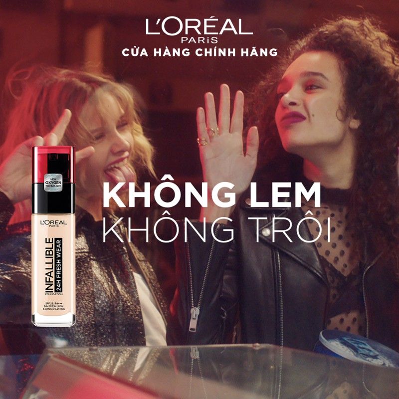 Kem Nền Mịn, Nhẹ, Lâu Trôi Suốt 24h L'Oreal Infallible 24H Fresh Wear Foundation SPF20/ PA+++ 30ml