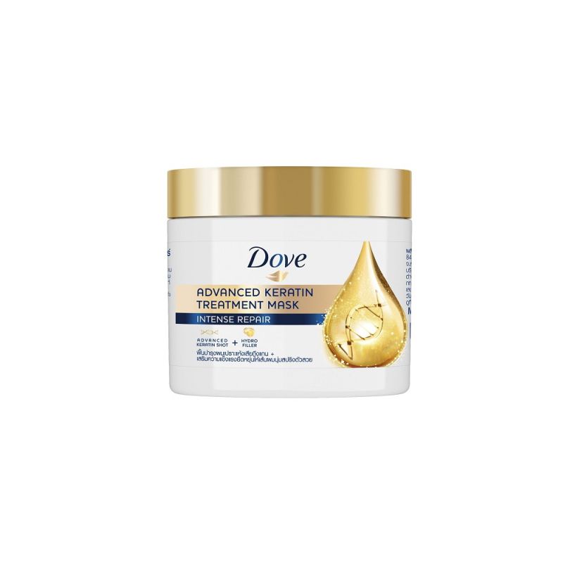 Kem Ủ Tóc Cao Cấp, Hỗ Trợ Phục Hồi Tóc Hư Tổn DOVE Keratin 180ml