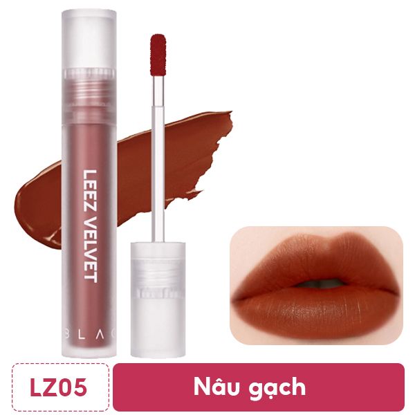 Son Kem Lì Mịn Mượt Nhẹ Môi Black Rouge Leez Velvet Tint 4ml