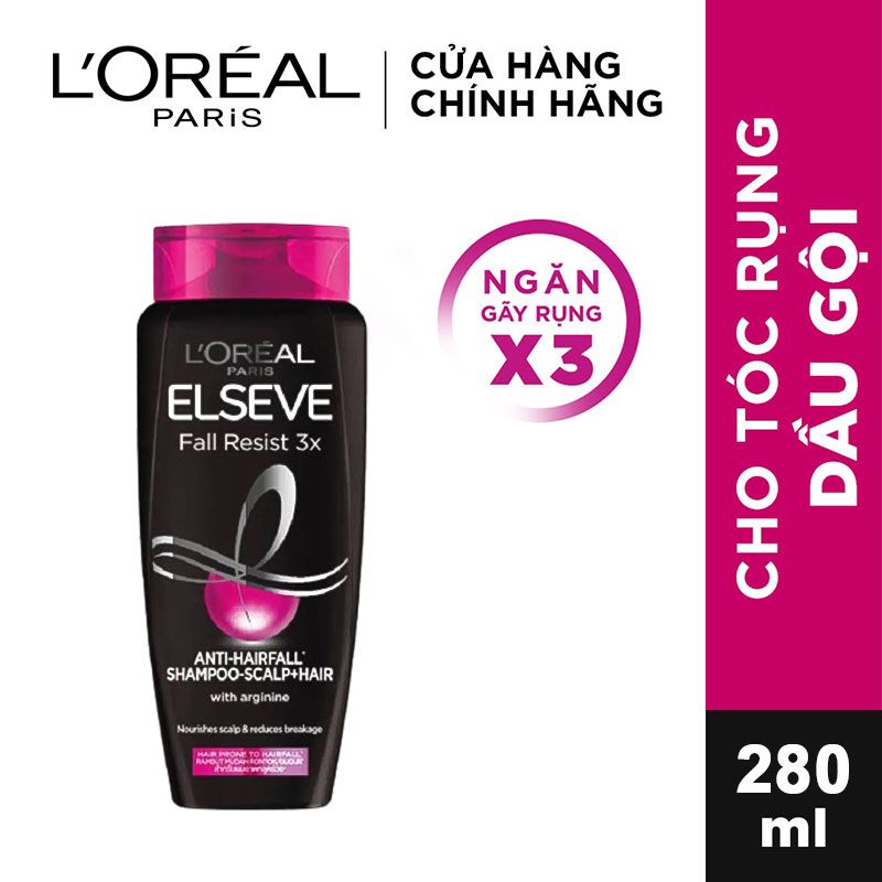 Dầu Gội Ngăn Gãy Rụng Tóc L'Oreal Elseve Fall Resist 3X Shampoo 620ml