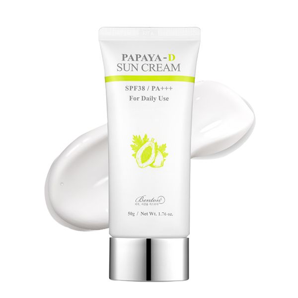 Kem Chống Nắng Benton Cấp Ẩm, Ngăn Ngừa Bóng Dầu Chiết Xuất Đu Đủ Papaya-D Sun Cream 50g