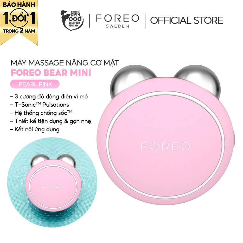 Máy Massage Nâng Cơ Mặt Foreo Bear Mini Pearl Pink