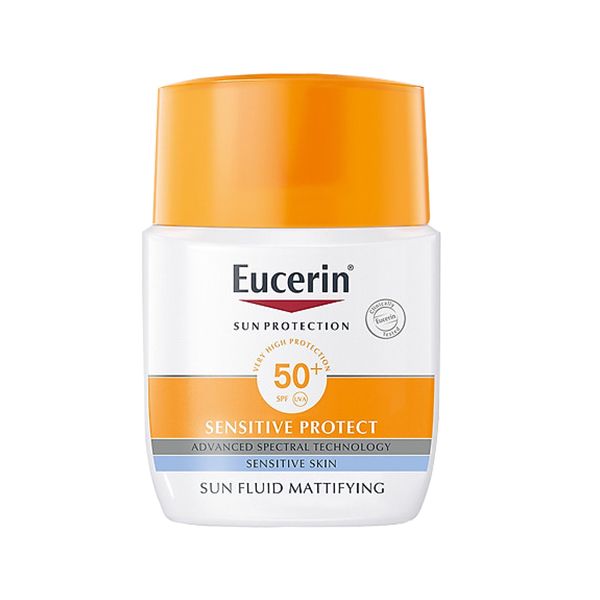 Kem Chống Nắng Dành Cho Da Thường Và Da Hỗn Hợp Eucerin Sun Fluid Mattifying Sensitive Protect SPF 50+ 50ml