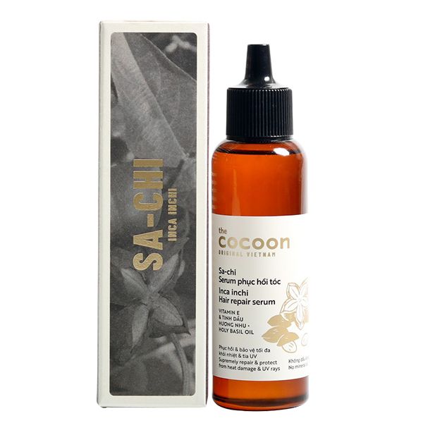 Tinh Chất Hỗ Trợ Phục Hồi Tóc Tinh Dầu Sachi The Cocoon Inca Inchi Hair Repair Serum 70ml