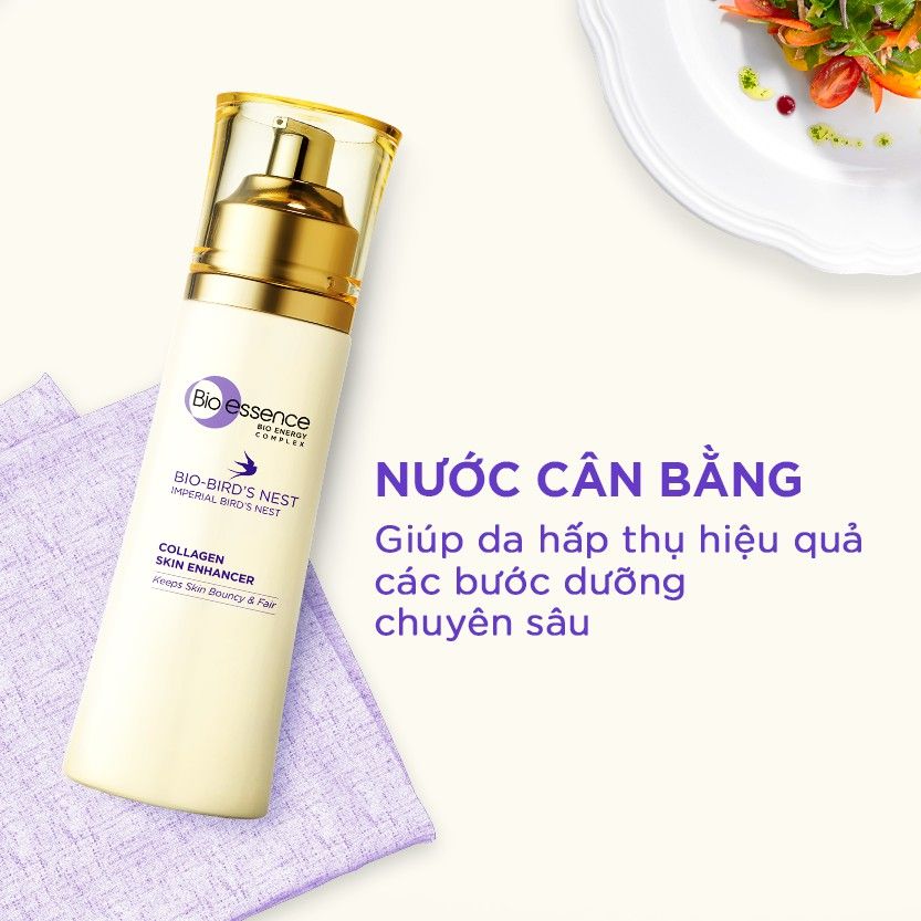 Nước Hoa Hồng Tinh Chất Tổ Yến Bio-essence Bio-Bird's Nest Collagen Skin Enhancer 100ml