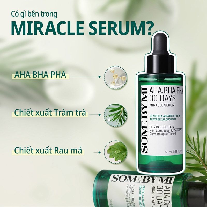 Serum Some By Mi Tinh Chất Cải Thiện Da Mụn Some By Mi AHA-BHA-PHA 30 Days Miracle Serum