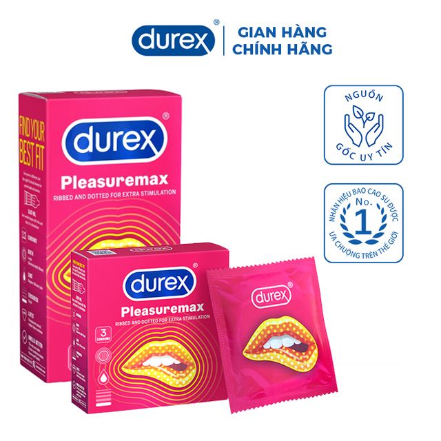 Bao Cao Su Durex Pleasuremax Condoms (Che tên sản phẩm khi giao hàng)