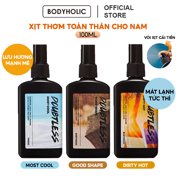 Xịt Thơm Toàn Thân Cho Nam Bodyholic Doubtless Hair & Body Mist 100ml