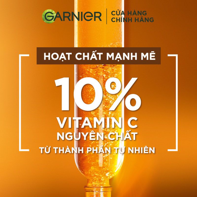 Tinh Chất Dưỡng Sáng Da, Mờ Thâm Ban Đêm Garnier Skin Naturals Bright Complete Overnight Booster Serum 30ml