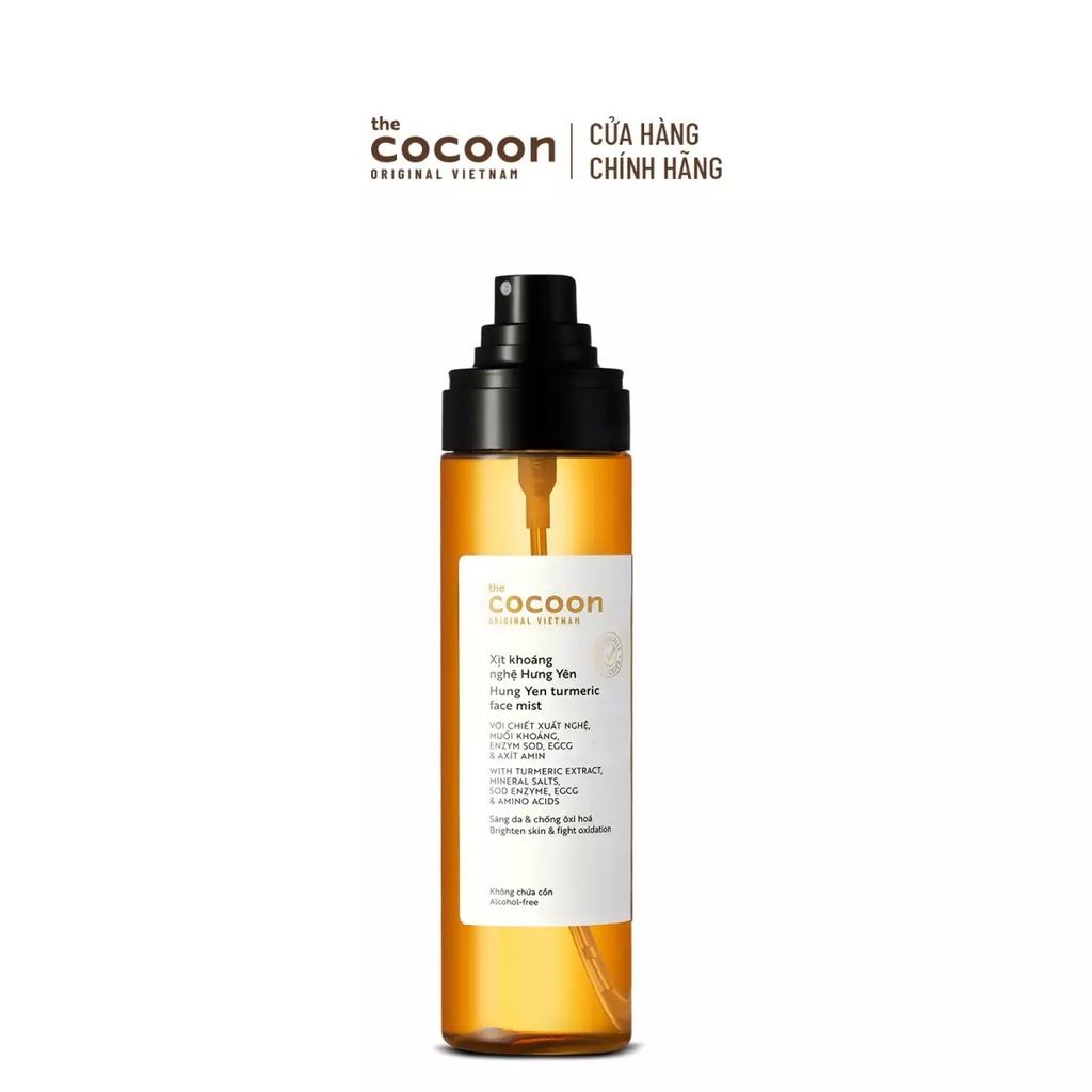 Xịt Khoáng Nghệ Hưng Yên Giúp Sáng Da Cocoon Turmeric Face Mist 130ml