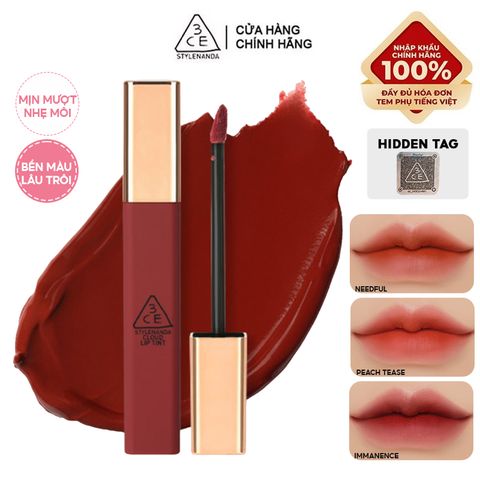 Son Kem Siêu Lì, Mịn Môi 3CE Cloud Lip Tint 4g