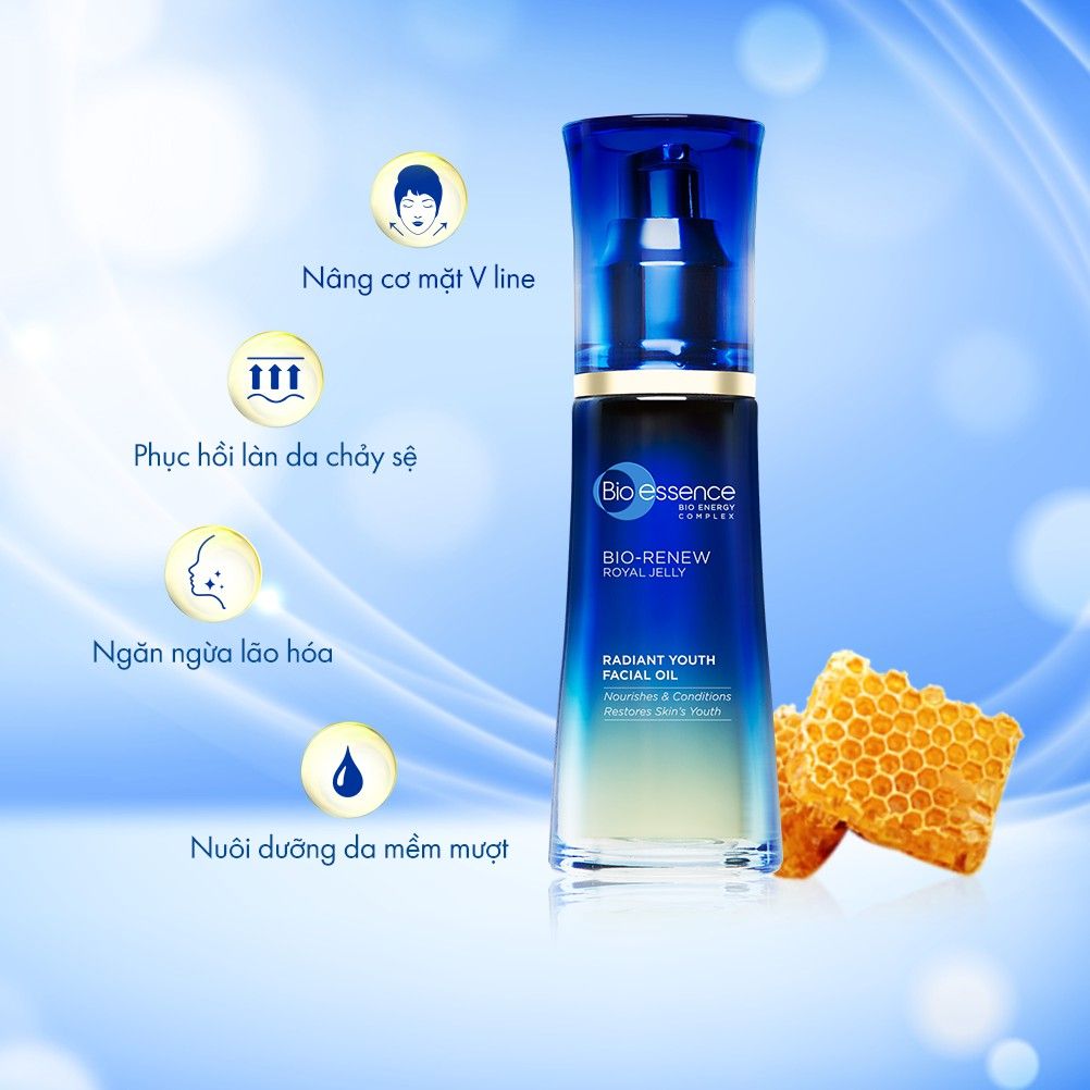 Serum Bio-essence Tinh Chất Trẻ Hóa Da Bio-essence Bio-Renew Royal Jelly Radiant Youth Facial Oil 40ml