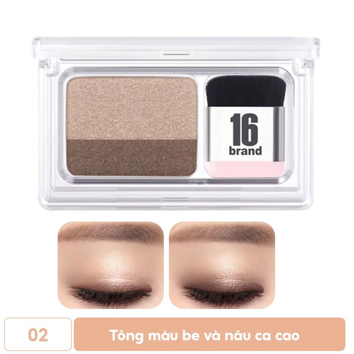 Bảng Màu Mắt Và Cọ Tiện Dụng 16Brand Eye Magazine