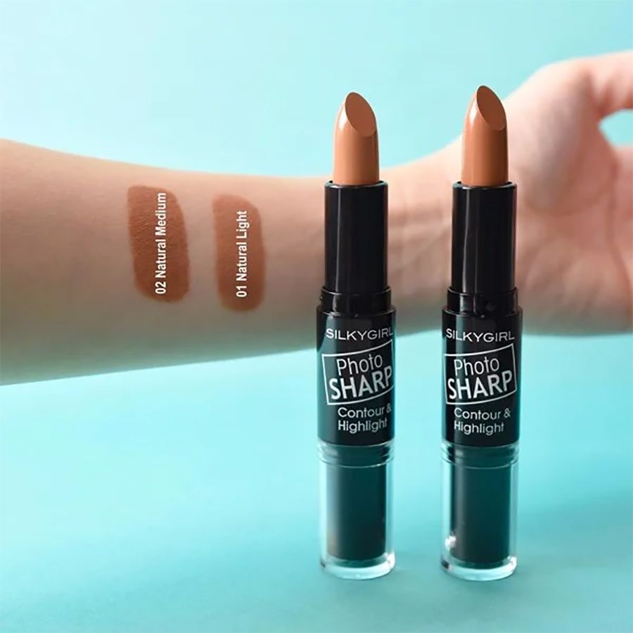 Thỏi Tạo Khối Và Highlight Đa Năng Silkygirl Photo Sharp Contour & Highlight 8g