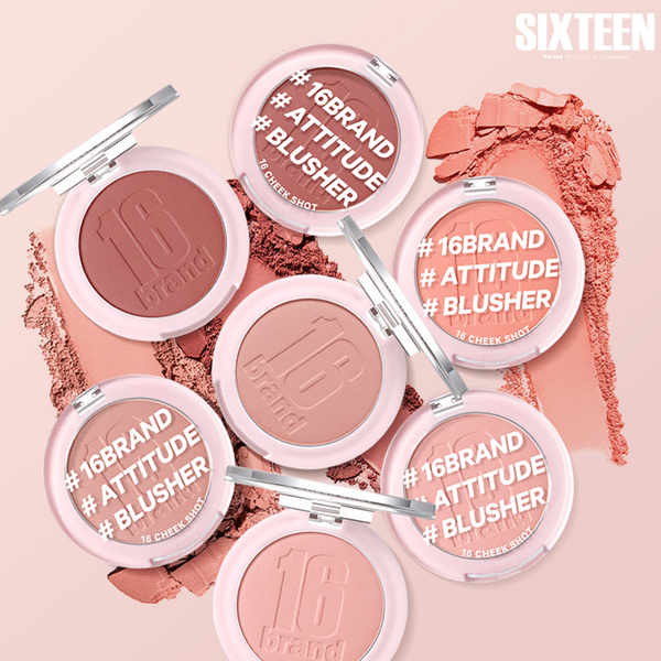 Káº¿t quáº£ hÃ¬nh áº£nh cho Pháº¥n MÃ¡ Há»ng 16Brand Sixteen Cheek Shot