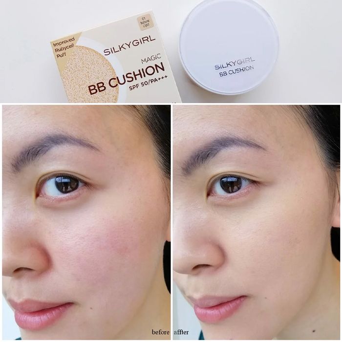 Phấn Nước Che Phủ Tốt, Kiềm Dầu Hiệu Quả Silkygirl Magic BB Cushion SPF50/PA+++ 15g