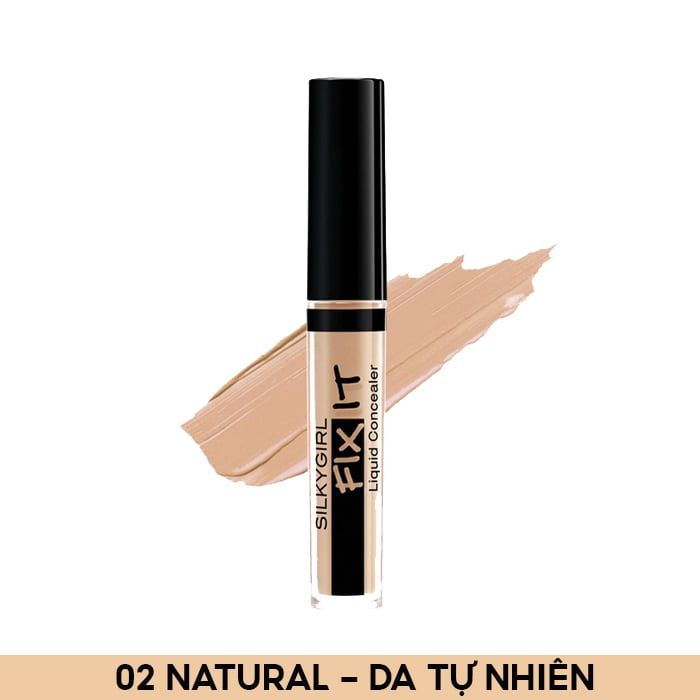 Kem Che Khuyết Điểm Che Phủ Mịn Mượt Silkygirl Fix It Liquid Concealer 2ml