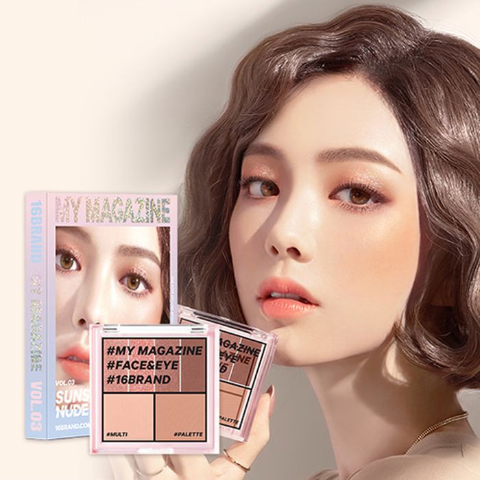 [FACE & EYE 6 IN 1] Bảng Phấn Mắt, Má Hồng, Tạo Khối Đa Chức Năng 16Brand My Magazine