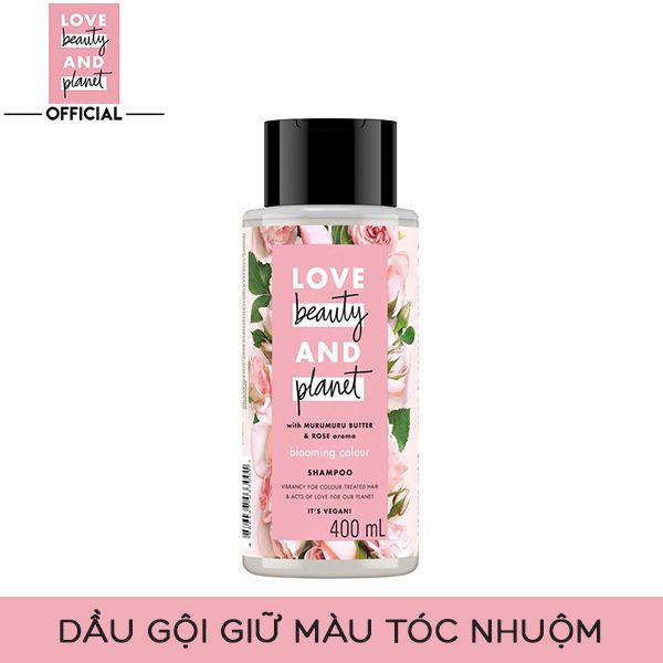 Dầu Gội Giữ Màu Tóc Nhuộm Love Beauty And Planet Blooming Colour Shampoo 400ml