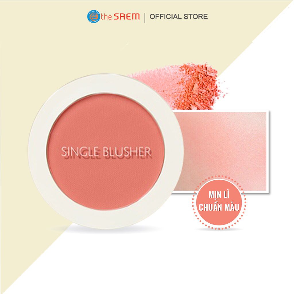 Phấn Má Hồng Hàn Quốc Xinh Xắn The Saem Single Blusher 5g