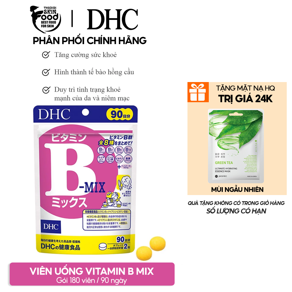 [GÓI 60 VIÊN /30 NGÀY] Viên Uống Vitamin B Tổng Hợp, Hỗ Trợ Tăng Cường Và Bảo Vệ Sức Khỏe DHC Vitamin B Mix
