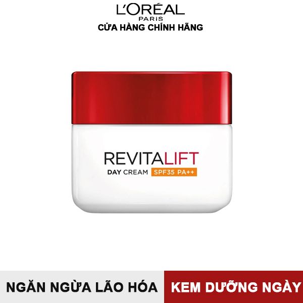 Kem Dưỡng Ngăn Ngừa Lão Hóa Ban Ngày L'Oreal Revitalift Moisturizing Cream Day SPF 35/PA++ 50ml
