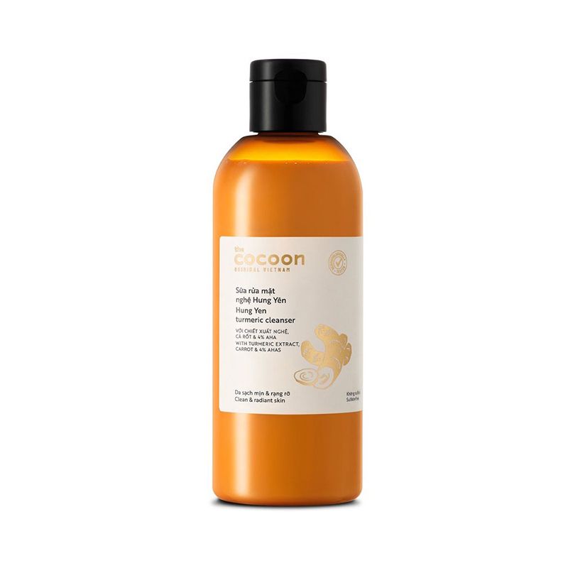 Sữa Rửa Mặt Làm Sạch Sâu Chiết Xuất Nước Nghệ Hưng Yên Cocoon Turmeric Cleanser