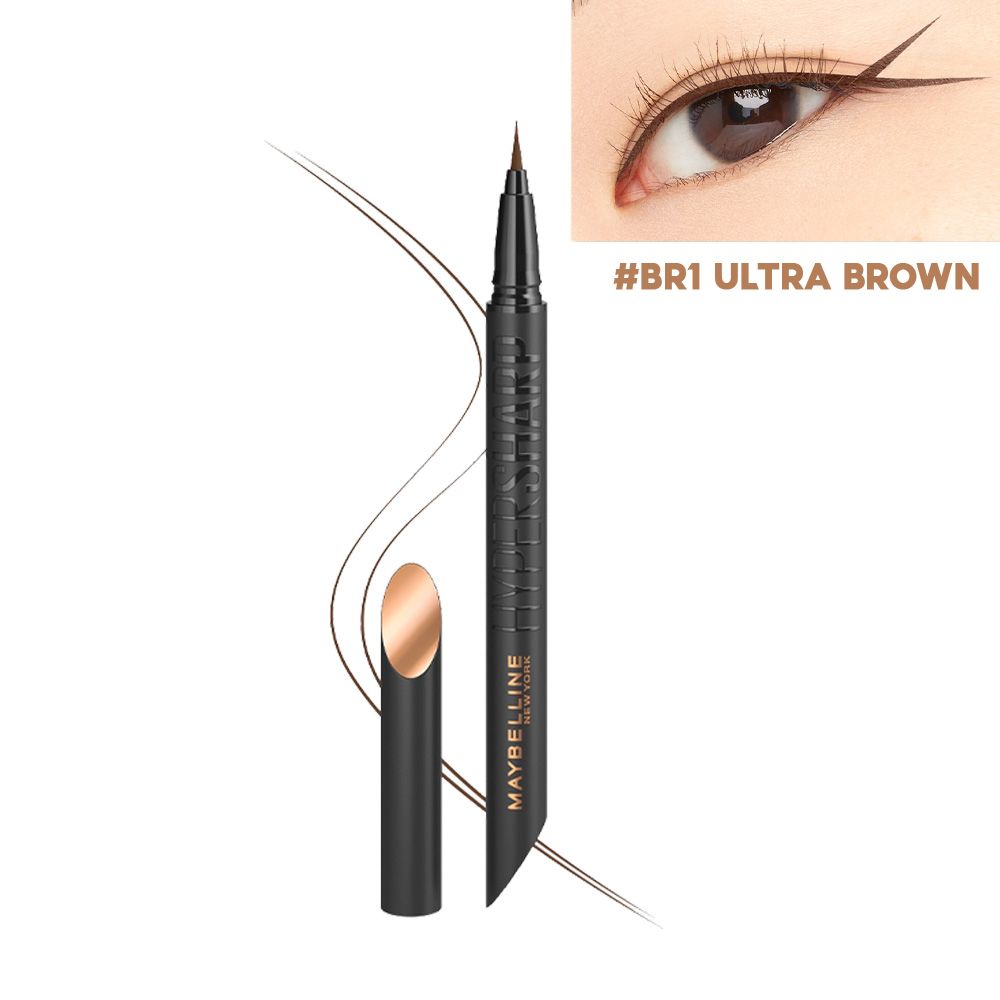 Bút Kẻ Mắt Nước Siêu Sắc Mảnh, Không Lem Trôi Maybelline New York Hyper Sharp Liner Extreme 0.4g