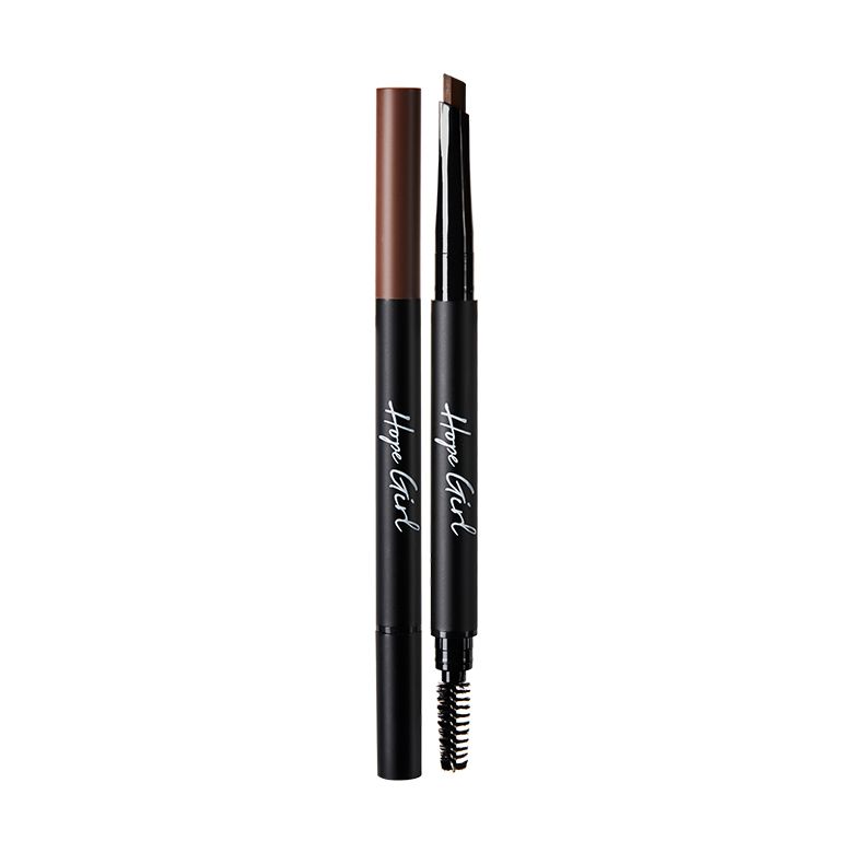 Chì Kẻ Mày Ngang Hai Đầu Hope Girl 3D Edge Eyebrow Pencil 0.35g #3 NÂU XÁM