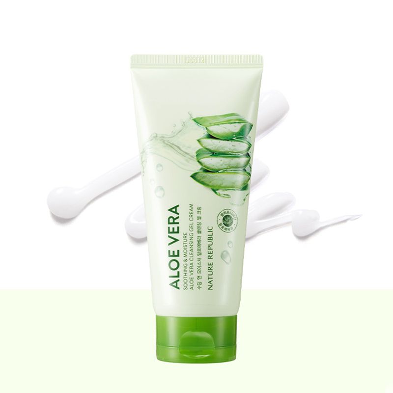 Kem Tẩy Trang Chiết Xuất Lô Hội Nature Republic Soothing & Moisture Aloe Vera Cleansing Gel Cream 150ml