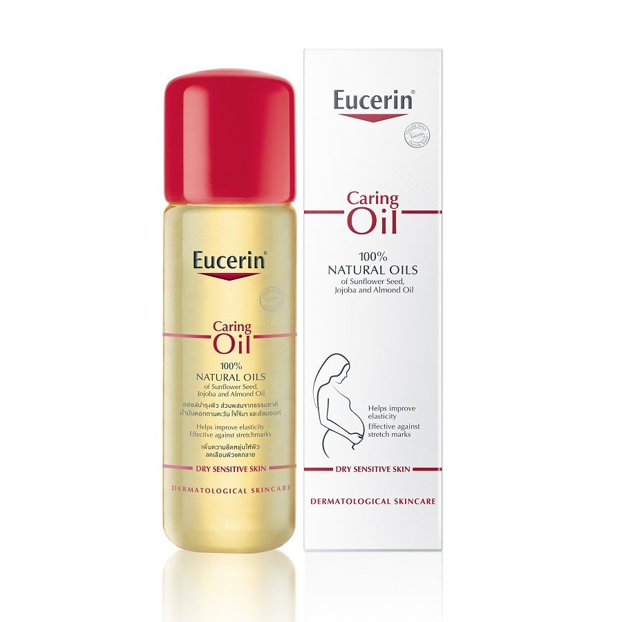 Dầu Dưỡng Giảm Rạn Da, Giúp Da Săn Chắc Eucerin Caring Oil 100% Natural Oils 125ml