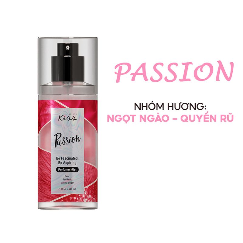 Xịt Thơm Toàn Thân Hương Nước Hoa Kiss My Body Perfume Mist 88ml