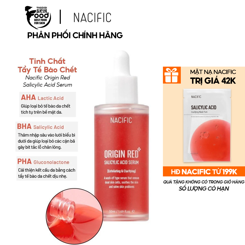 Serum Nacific Tinh Chất Tẩy Tế Bào Chết Nacific Origin Red Salicylic Acid Serum 50ml