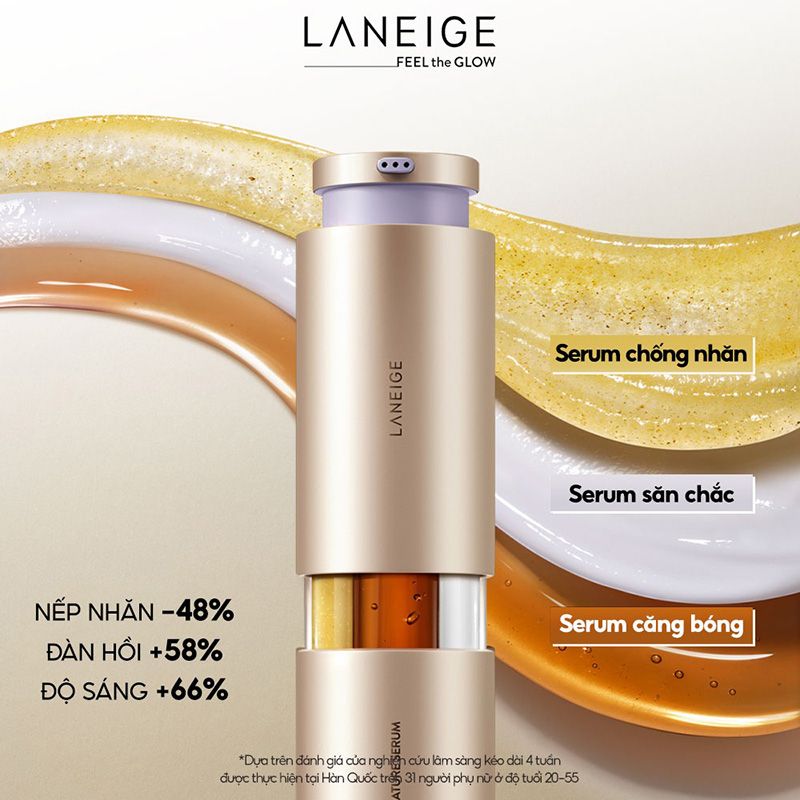 Serum Dưỡng Ẩm, Hỗ Trợ Cải Thiện Da Lão Hóa, Dưỡng Da Căng Mịn Laneige Perfect Renew 3X Signature Serum 40ml